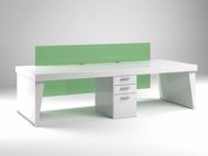 Doral Reception Desk, white, back