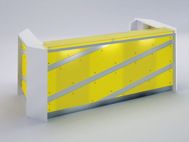 El Paso Modern Reception Desk - Canary Yello