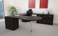 Europa modern executive desk side view 1