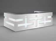 Amarillo Modern Reception Desk - with returns