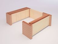 Cambridge Modern Reception Desk - U-Shaped