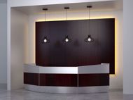 Portland Modern Reception Desk scene