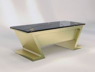 Sydney Modern Executive Desk in brushed gold